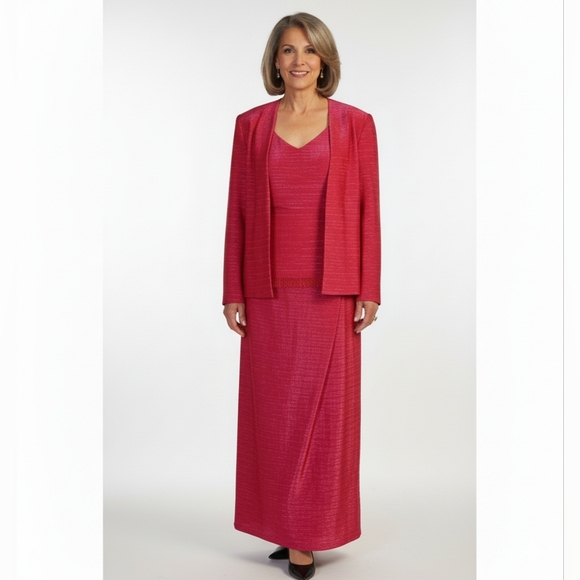 URSULA OF SWITZERLAND  MADE IN THE USA VINTAGE 2 PIECES  DRESS SIZE 10 - Picture 1 of 10